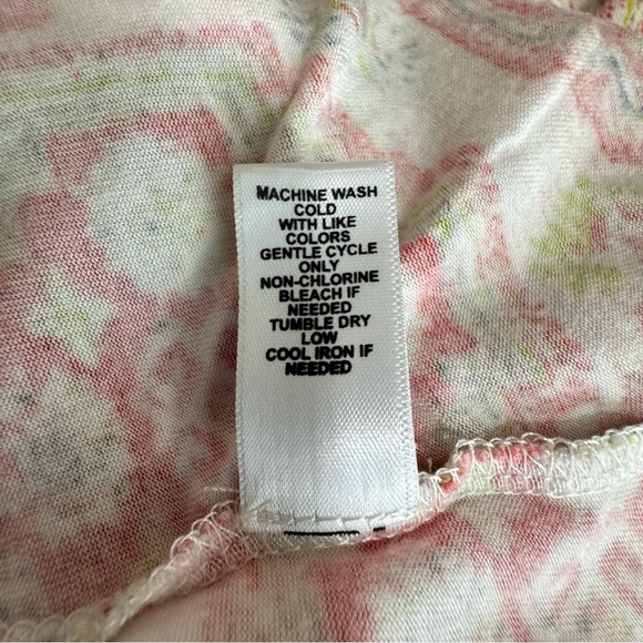 Cato High Low Asymmetrical Tiled Print Top - Picture 7 of 7